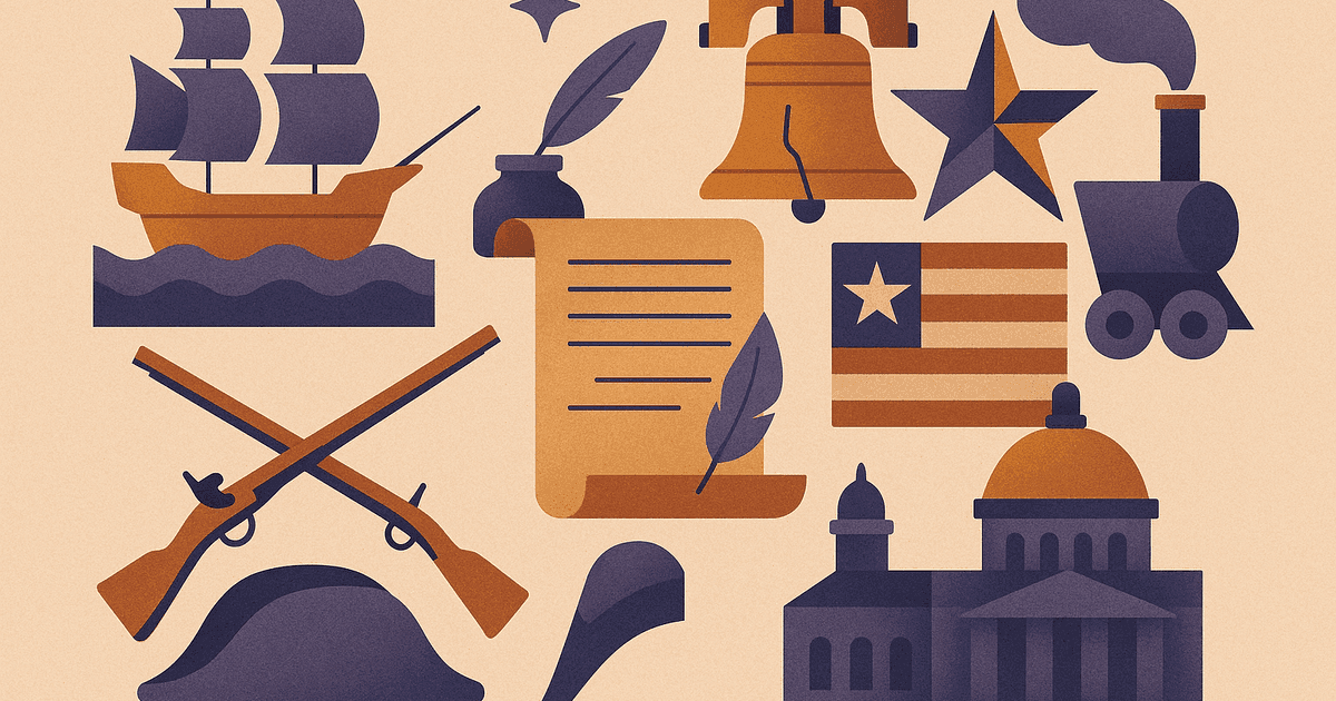 AP US History review quiz with multiple-choice questions on key historical events